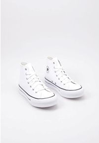 Tenisówki Converse Model Chuck Taylor All Star Lift Platform Leather Kolor Biały. Okazja: na co dzień. Kolor: biały. Materiał: skóra. Obcas: na platformie. Model: Converse All Star
