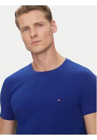 TOMMY HILFIGER - Tommy Hilfiger T-Shirt MW0MW10800 Niebieski Slim Fit. Kolor: niebieski. Materiał: bawełna