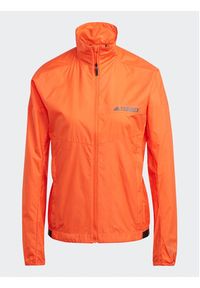Adidas - adidas Wiatrówka Terrex Multi Windbreaker HZ4237 Pomarańczowy Regular Fit. Kolor: pomarańczowy. Materiał: syntetyk #9