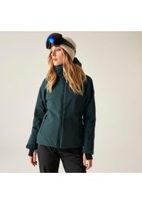 DARE 2B - Damska wodoodporna kurtka narciarska Flurry II. Kolor: turkusowy, niebieski, wielokolorowy. Materiał: materiał. Sezon: zima. Sport: narciarstwo #1