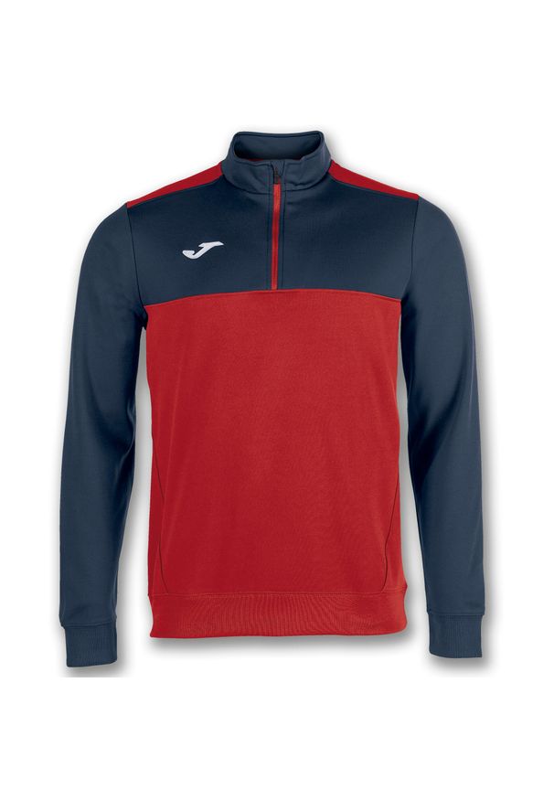 Bluza do piłki nożnej męska Joma Winner. Kolor: czerwony, niebieski, wielokolorowy. Wzór: haft. Sport: piłka nożna