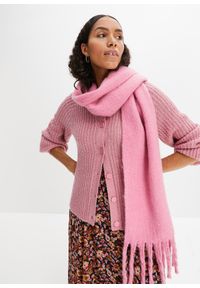 bonprix - Ciepły kardigan. Kolor: różowy. Długość rękawa: raglanowy rękaw #1