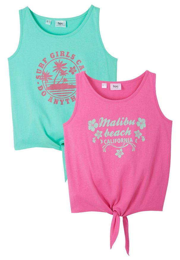 bonprix - Top z czystej bawełny organicznej. Kolor: różowy. Materiał: bawełna. Sezon: lato