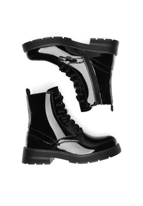 Jenny Fairy Trzewiki WS5272-04 Czarny. Kolor: czarny. Materiał: skóra