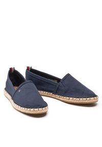 TOMMY HILFIGER - Tommy Hilfiger Espadryle Basic Tommy Flat Espadrille FW0FW06497 Granatowy. Kolor: niebieski. Materiał: materiał #8