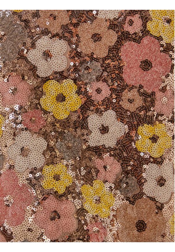 YAS Spódnica mini Lalea 26037763 Złoty Slim Fit. Kolor: złoty. Materiał: syntetyk