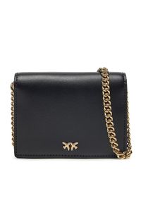 Pinko - PINKO Torebka Jolie Simply Credit Card 1P21KX Y5FF Czarny. Kolor: czarny. Materiał: skórzane