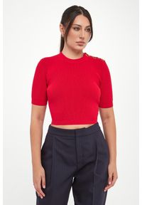 Elisabetta Franchi - Sweter damski cropped ELISABETTA FRANCHI #5