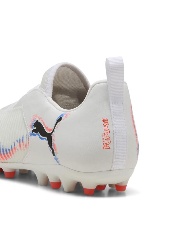 Puma - Młodzieżowe buty piłkarskie FUTURE 8 MATCH MG bez sznurowadeł PUMA. Kolor: czerwony, biały, wielokolorowy, czarny. Sport: piłka nożna