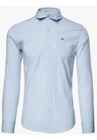 Tommy Jeans Koszula DM0DM04405 Błękitny Slim Fit. Kolor: niebieski. Materiał: bawełna #9