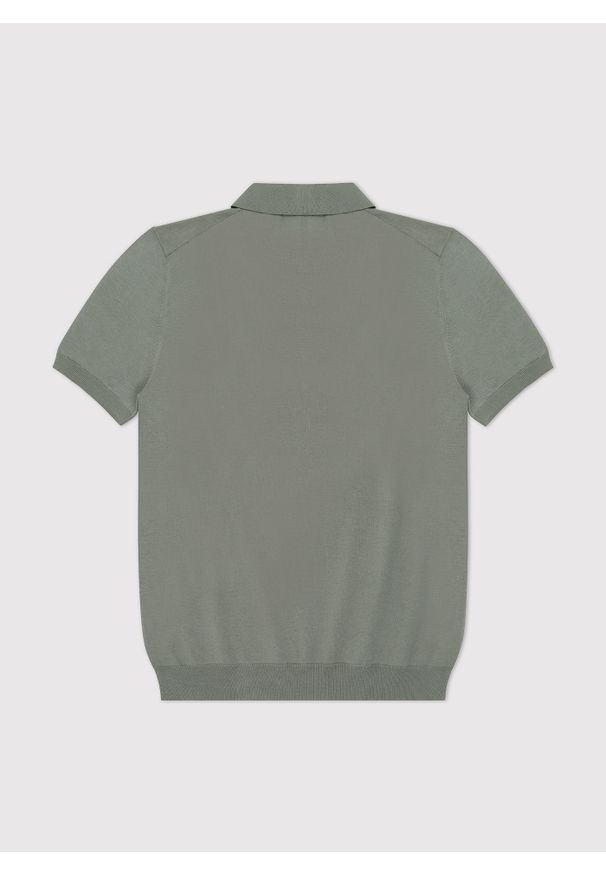Pako Lorente - PAKO LORENTE – Zielony t-shirt polo. Okazja: na co dzień. Typ kołnierza: polo. Kolor: zielony, czarny, biały. Materiał: wiskoza, poliester. Styl: elegancki, casual