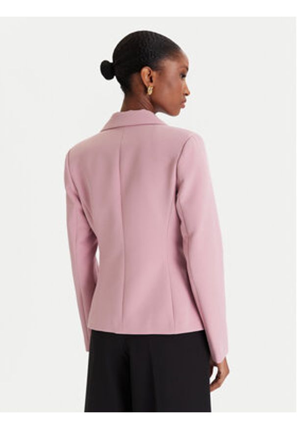 Rinascimento Marynarka CFC0126227003 Różowy Slim Fit. Kolor: różowy. Materiał: syntetyk