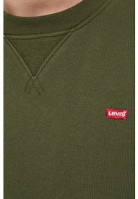 Levi's® - Levi's bluza bawełniana męska kolor zielony gładka. Okazja: na spotkanie biznesowe, na co dzień. Kolor: zielony. Materiał: bawełna. Wzór: gładki. Styl: biznesowy, casual #3