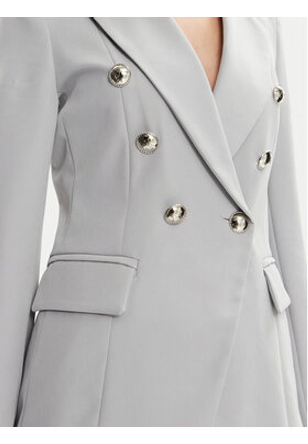 Maryley Marynarka 24EB139/43LU Szary Regular Fit. Kolor: szary. Materiał: syntetyk