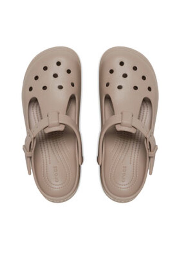 Crocs Klapki Classic Mary Jane Clog 210581 Brązowy. Kolor: brązowy