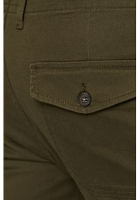 PRODUKT by Jack & Jones - Produkt by Jack & Jones - Spodnie. Okazja: na co dzień. Kolor: oliwkowy. Materiał: tkanina, bawełna, elastan. Wzór: gładki. Styl: casual #4