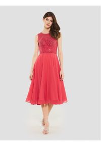 Swing Sukienka koktajlowa 5AF09900 Czerwony Regular Fit. Kolor: czerwony. Materiał: syntetyk. Styl: wizytowy