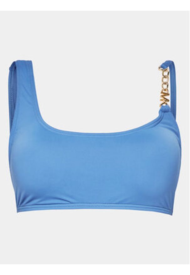 MICHAEL Michael Kors Góra od bikini MM1K033 Niebieski. Kolor: niebieski. Materiał: syntetyk