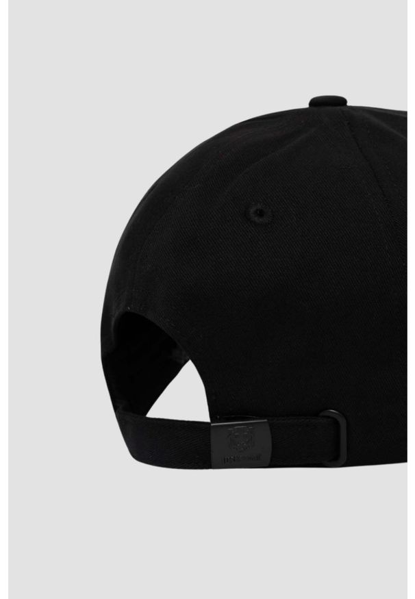 Just Cavalli - JUST CAVALLI Czarna czapka Logo Embroidery 3d Up. Kolor: czarny