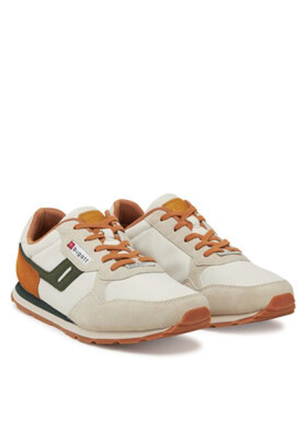 Bugatti Sneakersy 321-ASH01-5500 Écru. Materiał: skóra