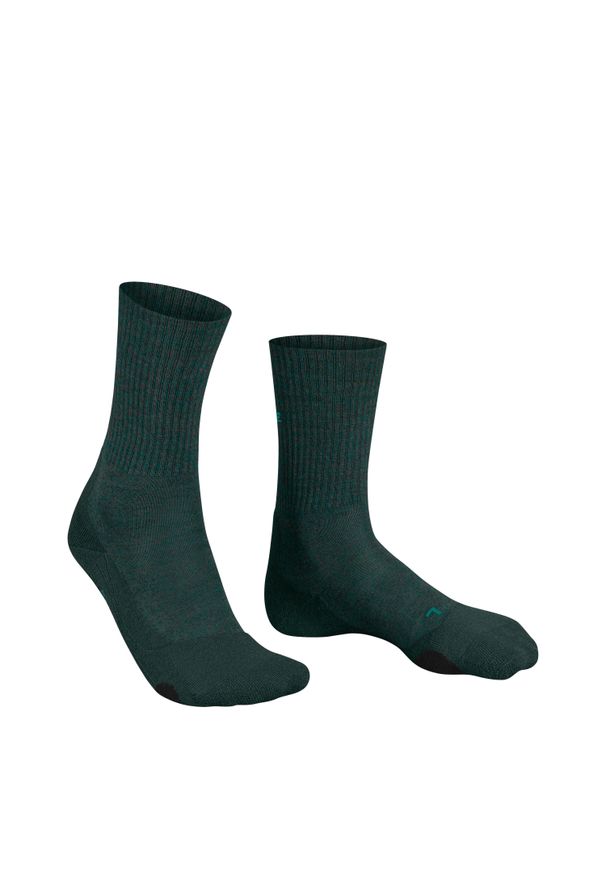 Skarpetki damskie Falke TK2 Explore Wool. Kolor: zielony. Materiał: materiał. Sport: outdoor, turystyka piesza