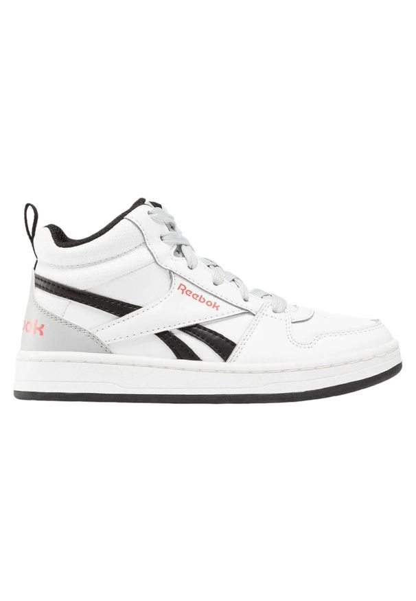 Buty do chodzenia dla dzieci Reebok Royal Prime Mid. Zapięcie: sznurówki. Kolor: biały. Materiał: tkanina, syntetyk, materiał. Szerokość cholewki: normalna. Model: Reebok Royal. Sport: turystyka piesza