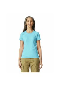 GILDAN - Koszulka Damska Z Miękkiej W Dotyku Bawełny Ringspun. Kolor: niebieski. Materiał: bawełna. Sport: turystyka piesza #1