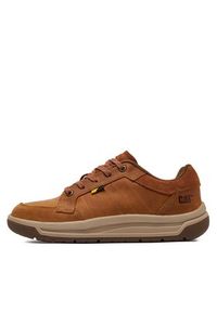 CATerpillar Sneakersy Apa Cush P725847 Brązowy. Kolor: brązowy. Materiał: skóra #4
