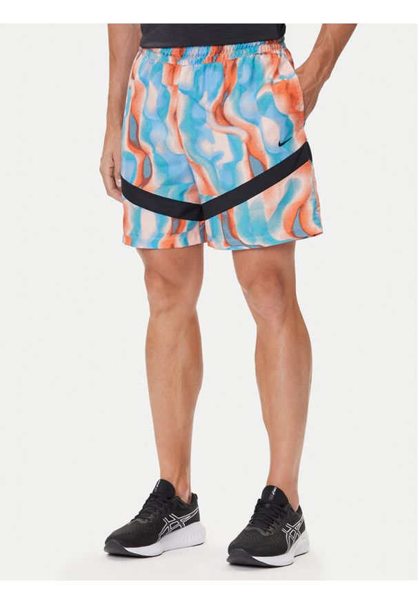 Nike Szorty sportowe HM921 664 Kolorowy Regular Fit. Materiał: syntetyk. Wzór: kolorowy. Styl: sportowy