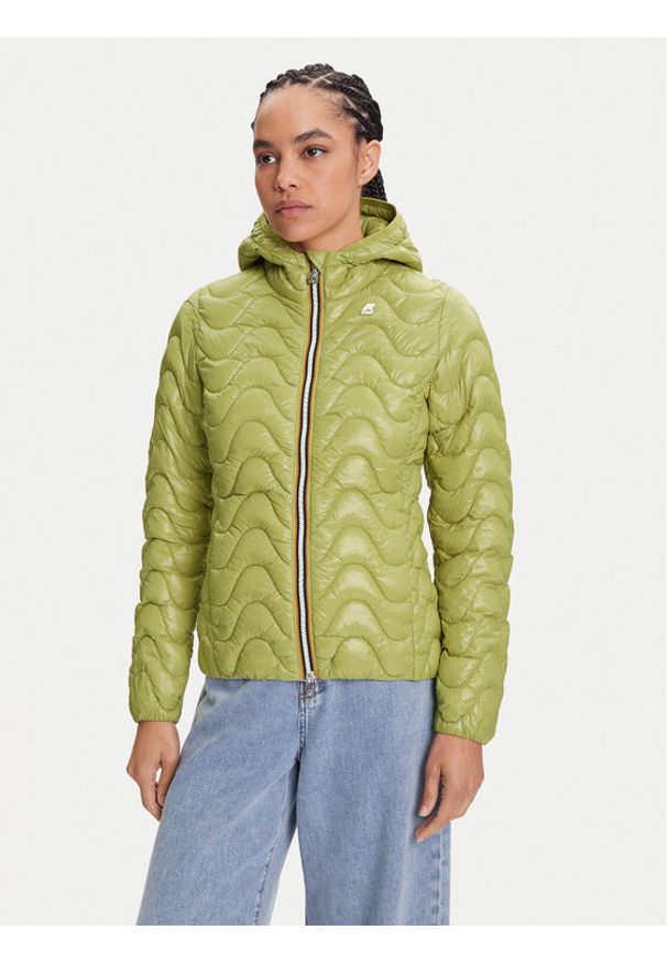 K-Way Kurtka przejściowa Lily K5126IW Zielony Regular Fit. Kolor: zielony. Materiał: syntetyk