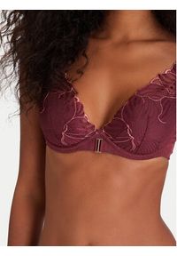 Chantelle Biustonosz z fiszbiną Legend C15YNA Bordowy. Kolor: czerwony. Materiał: syntetyk #2