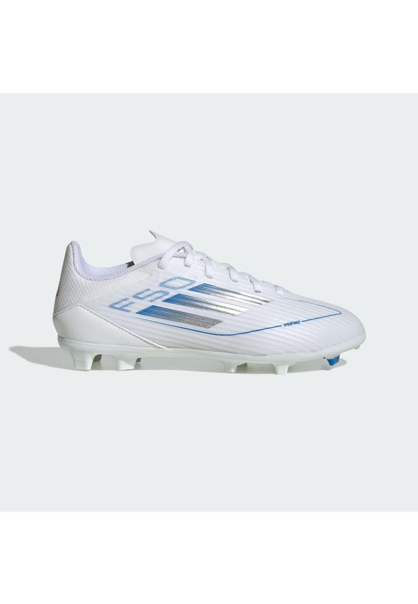 Adidas - Buty F50 League Firm/Multi-Ground Kids. Kolor: szary, biały, wielokolorowy. Sport: piłka nożna