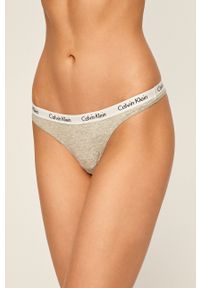Calvin Klein Underwear - Stringi. Kolor: szary