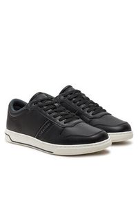 Calvin Klein Sneakersy Low Top Lace Up Logo HM0HM01491 Czarny. Kolor: czarny. Materiał: skóra #4