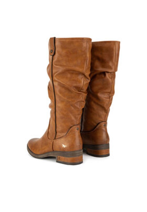 Mustang Kozaki 1293-602 Brązowy. Kolor: brązowy. Materiał: materiał