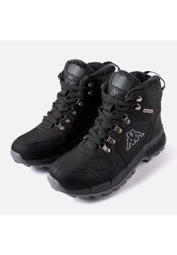 Czarno-szare buty Kappa 243366 Cook Ii Tex czarne. Wysokość cholewki: przed kolano. Kolor: czarny. Szerokość cholewki: normalna. Sezon: zima #4