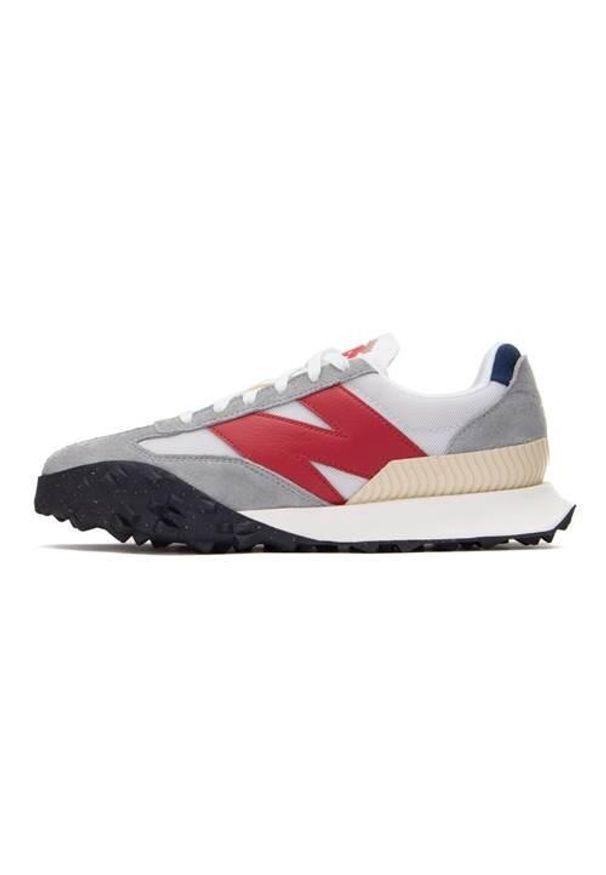 Buty do chodzenia męskie New Balance 72. Zapięcie: sznurówki. Kolor: biały, szary, czerwony, wielokolorowy. Materiał: materiał. Szerokość cholewki: normalna. Sport: turystyka piesza