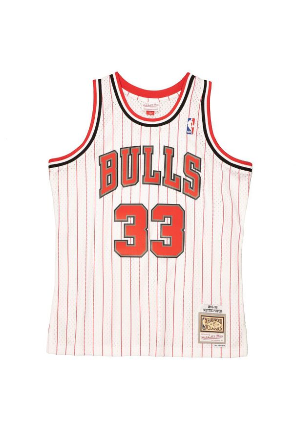 Mitchell & Ness - Koszulka Chicago Bulls NBA Reload Swingman 1995/96. Kolor: biały. Sport: koszykówka