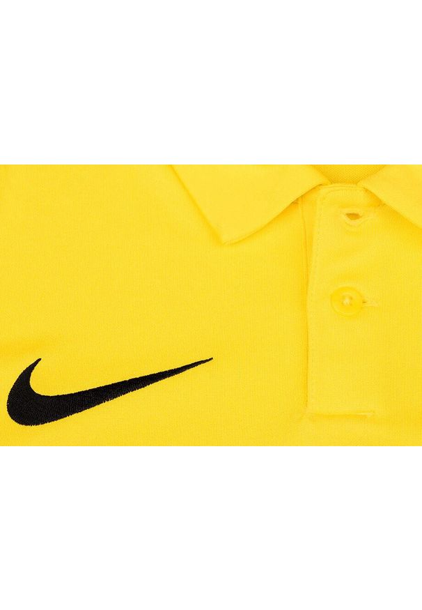 Koszulka sportowa dla dzieci Nike Dry Park 20 Polo. Typ kołnierza: polo. Kolor: żółty