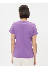 Helly Hansen T-Shirt Logo 34112 Fioletowy Regular Fit. Kolor: fioletowy. Materiał: bawełna