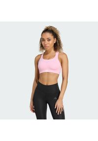 Adidas - Biustonosz treningowy TLRD Impact o mocnym wsparciu. Kolekcja: plus size. Kolor: różowy. Materiał: materiał. Technologia: ClimaCool (Adidas). Sport: fitness #2