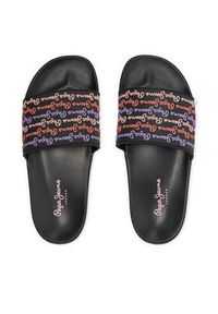 Pepe Jeans Klapki Slider Set W PLS70145 Czarny. Kolor: czarny #6