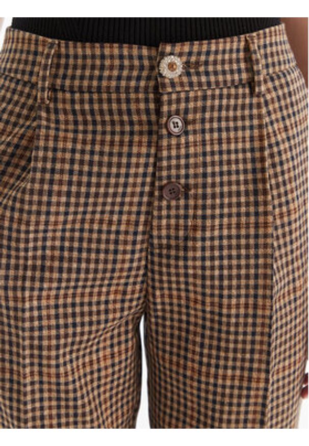 Liu Jo Spodnie materiałowe MF5157 T4335 P9002 Brązowy Regular Fit. Kolor: brązowy. Materiał: syntetyk