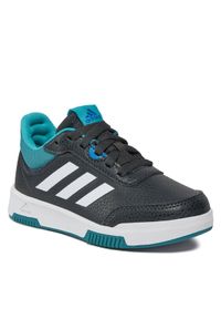 Adidas - adidas Sneakersy Tensaur Sport Training Lace Shoes ID2300 Szary. Kolor: szary. Materiał: materiał