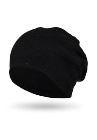 Czapka zimowa Peterson PTN HAT-04 czarna. Kolor: czarny. Materiał: materiał. Sezon: zima. Styl: elegancki