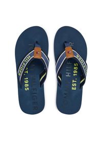 TOMMY HILFIGER - Japonki Tommy Hilfiger. Kolor: niebieski. Styl: sportowy #1