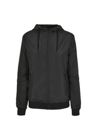 BUILD YOUR BRAND - Kurtka Damska Z Recyklingu Windrunner. Kolor: czarny