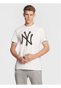 New Era T-Shirt New York Yankees Team Logo 11863818 Biały Regular Fit. Kolor: biały. Materiał: bawełna