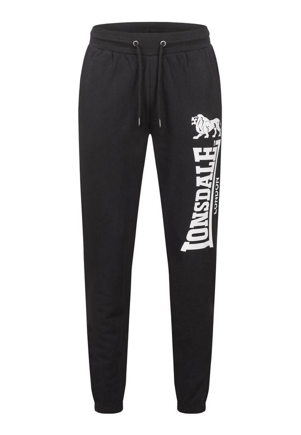 Spodnie do biegania Lonsdale Ockle. Kolor: czarny. Materiał: dresówka