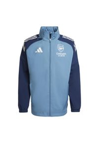 Adidas - Kurtka dresowa zewnętrzna Arsenal 2025/26. Kolor: niebieski. Materiał: dresówka. Sport: piłka nożna #1
